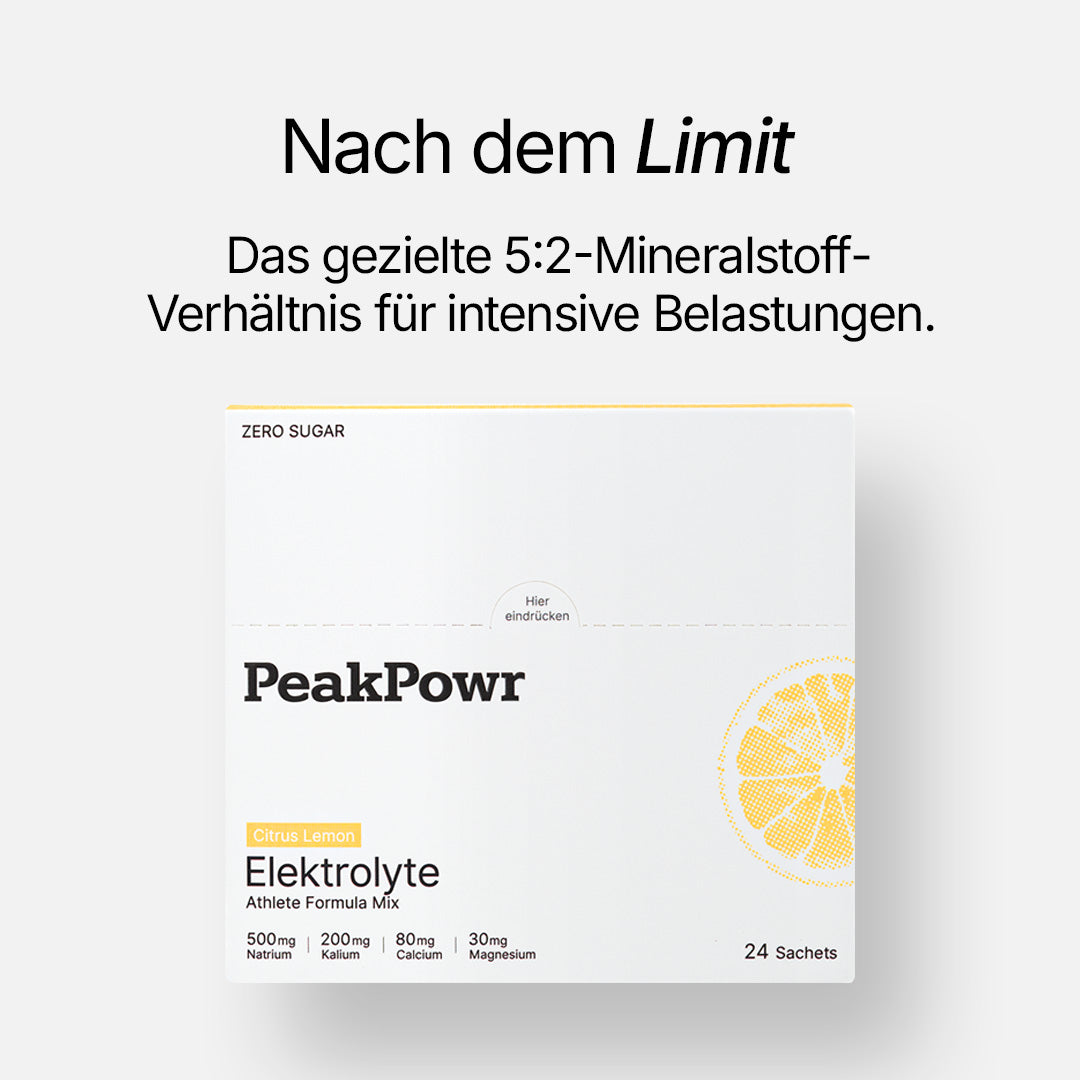 Elektrolyte (Citrus Lemon & Wild Berry) + Sportflasche